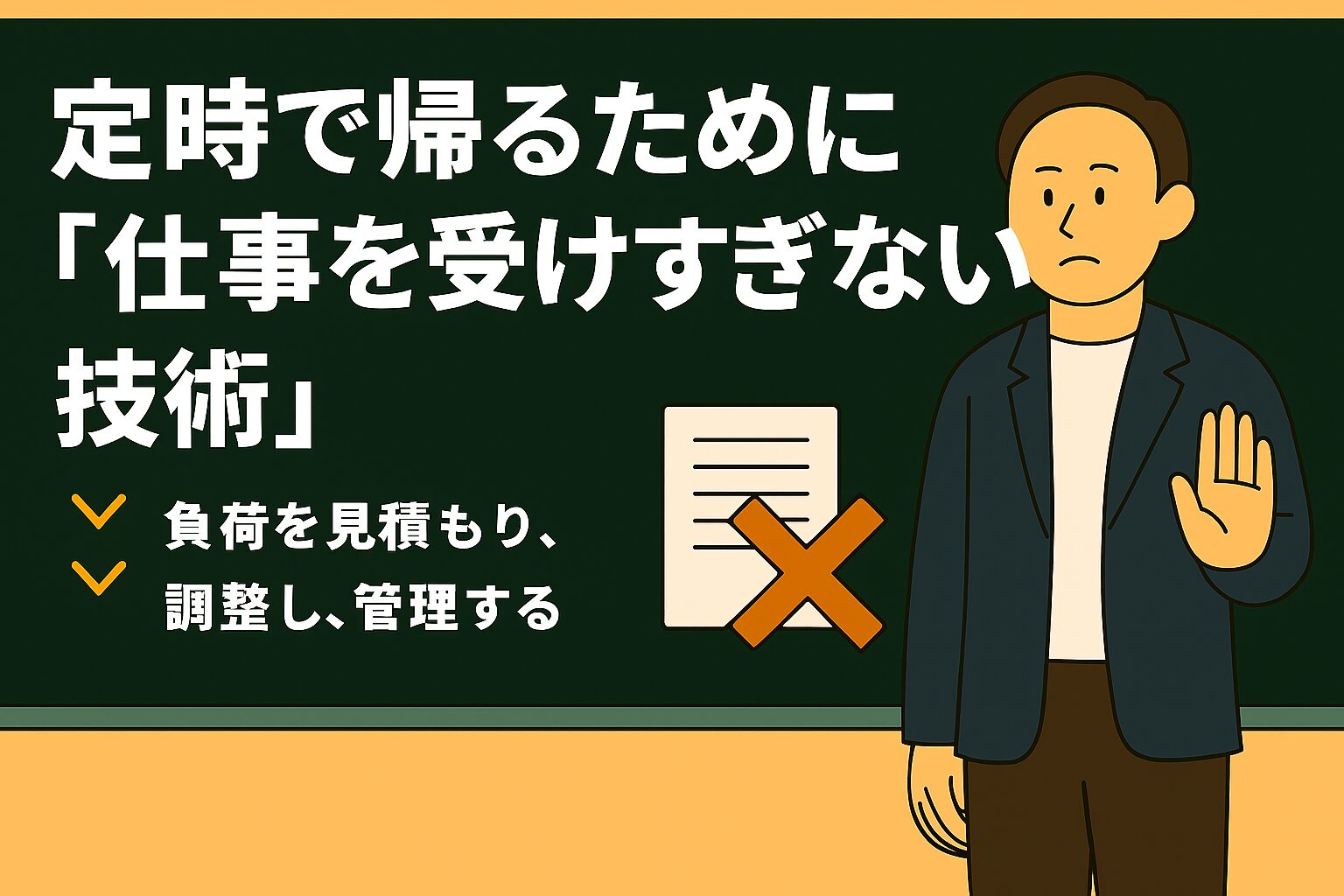 定時で帰るために「仕事を受けすぎない技術」